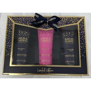 Baylis & Harding Mulberry Fizz Limited Edition Hand Cream Gift Set of Three